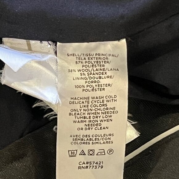 Ann Taylor. Navy slacks - Picture 3 of 3